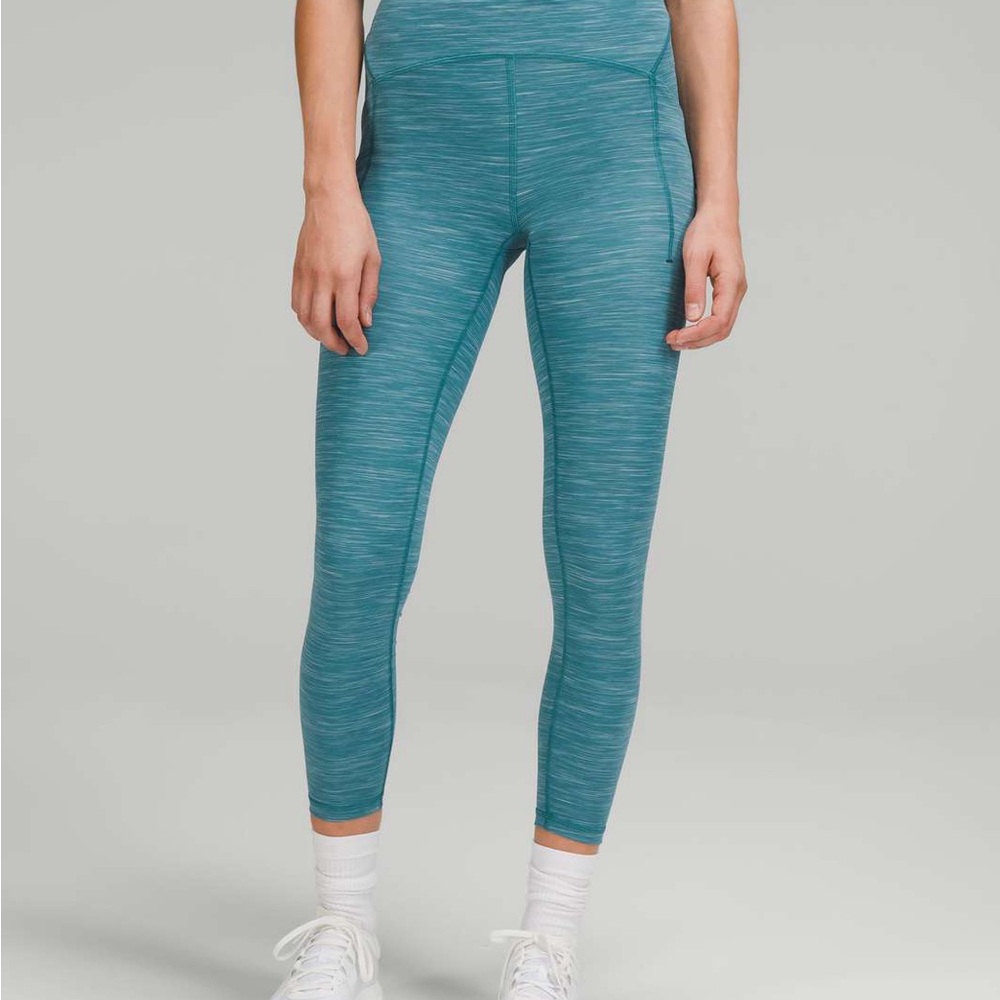 Lululemon Power Thru High-Rise Tight 25”/Heathered Capture Blue/size 8